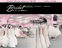 Tablet Screenshot of bridalgallerysalem.com